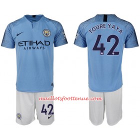 Maillot/Tenue Manchester City TOURE YAYA 42 Enfant Domicile 2018/2019